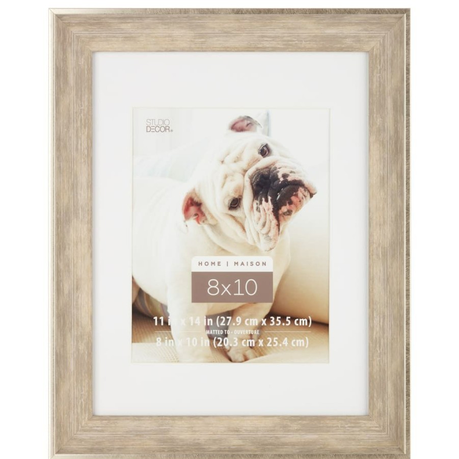 Frames * | Brand New 6 Pack: Frame With Mat By Studio Decor By Studio Decor Champagne