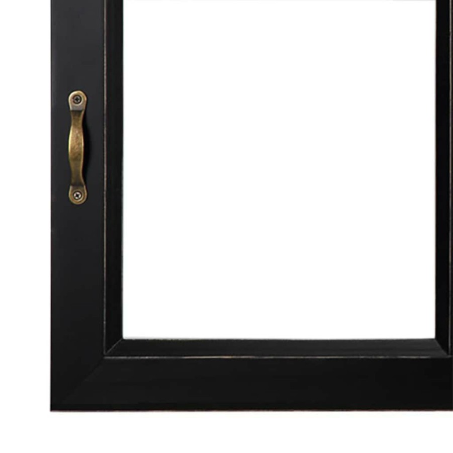 Frames * | Brand New Antique Black 4-Opening Float Frame By Studio Decor By Studio Decor