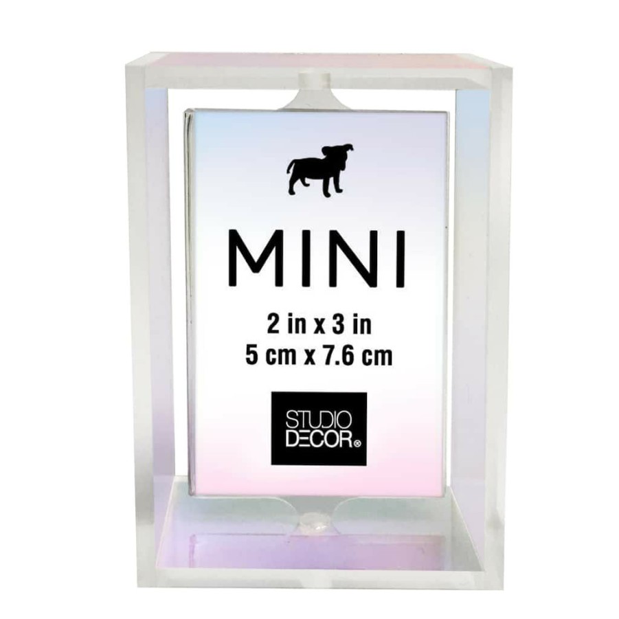 Frames * | Best Reviews Of 24 Pack: Iridescent 2 X 3 Revolving Mini Frame By Studio Decor By Studio Decor