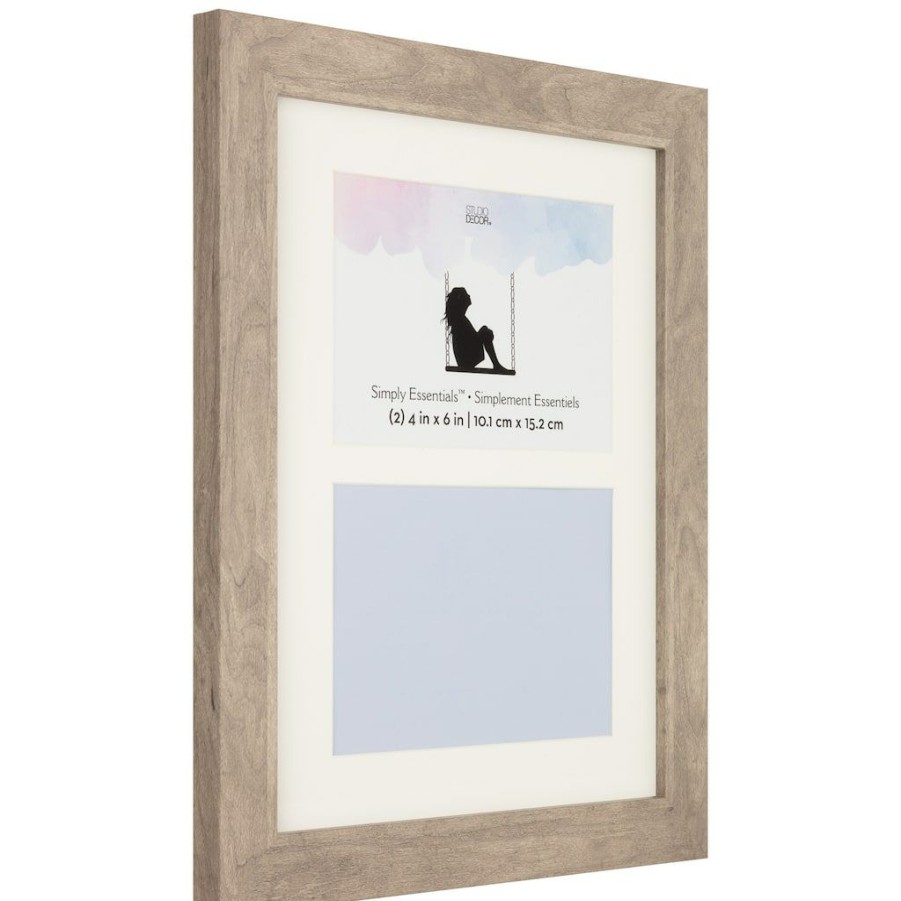 Frames * | Cheapest 12 Pack: 2 Opening Gray 4 X 6 Collage Frame, Simply Essentials By Studio Decor By Studio Decor