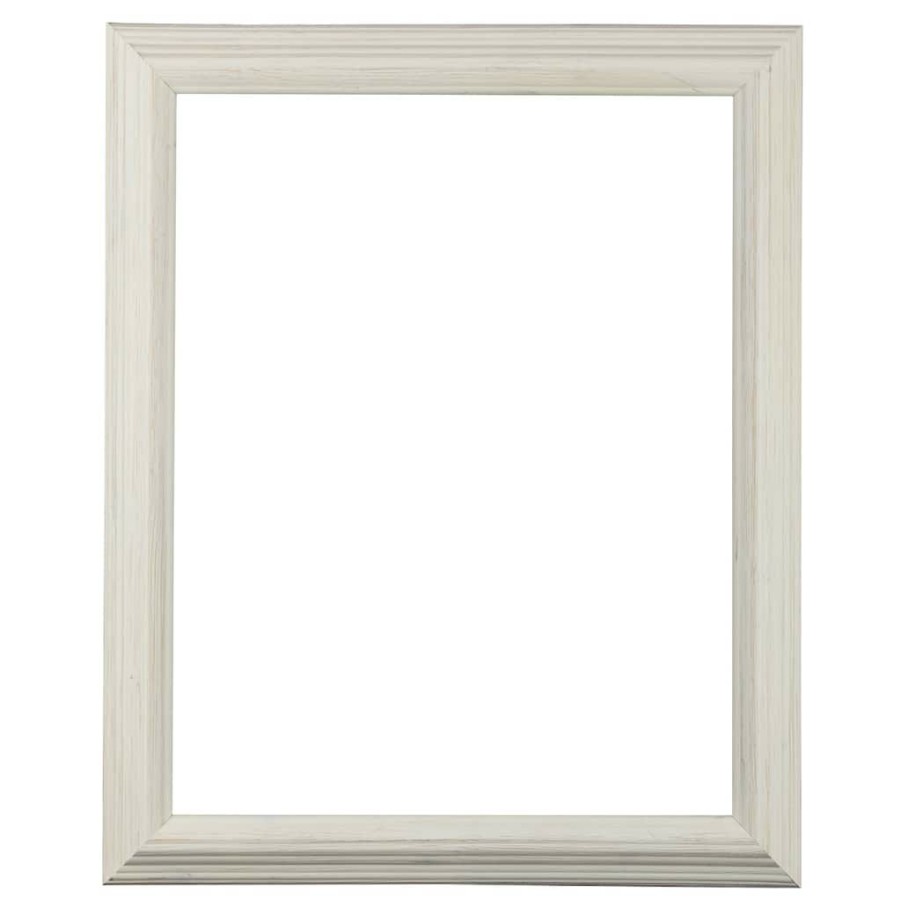 Frames * | Best Reviews Of Open Back Driftwood Frame By Studio Decor By Studio Decor White