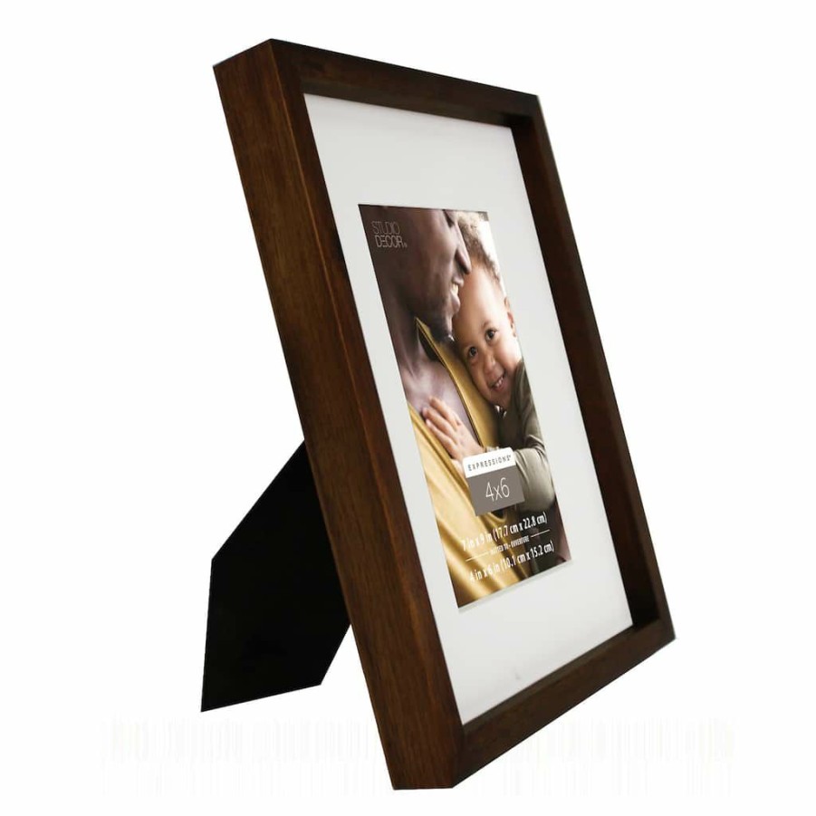 Frames * | Coupon 12 Pack: Walnut Thin 4 X 6 Frame, Expressions By Studio Decor By Studio Decor