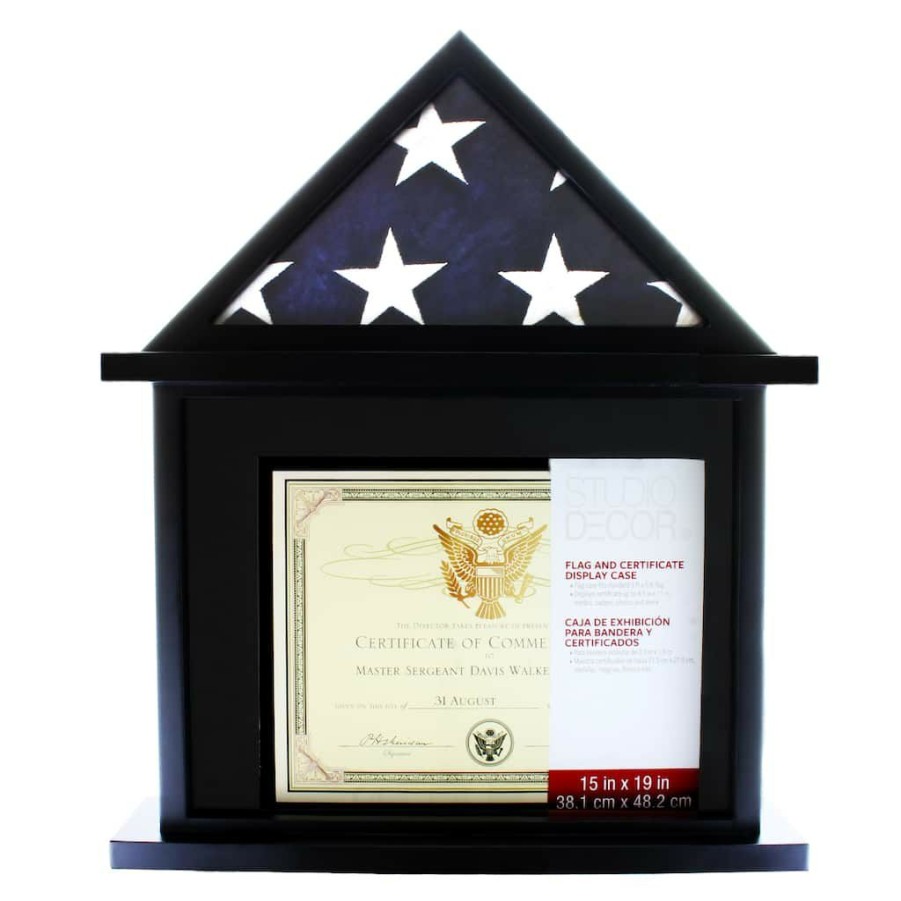 Frames * | Top 10 Flag & Certificate Display Case By Studio Decor By Studio Decor