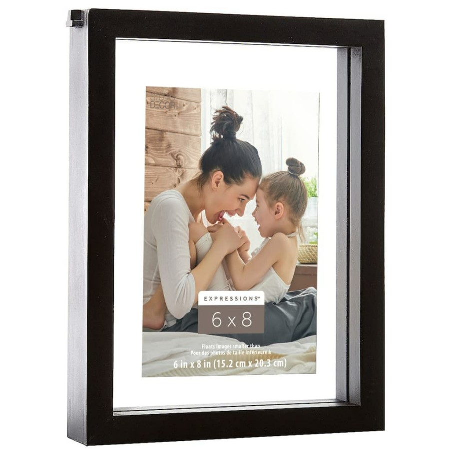 Frames * | Deals 12 Pack: Black Painted 6 X 8 Float Frame, Expressions By Studio Decor By Studio Decor