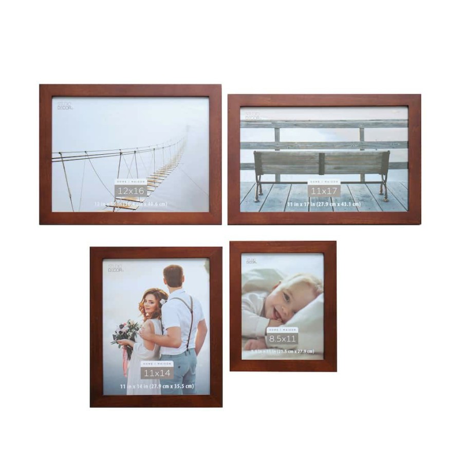 Frames * | Wholesale 12 Pack: Flat Frame, Home By Studio Decor By Studio Decor Espresso