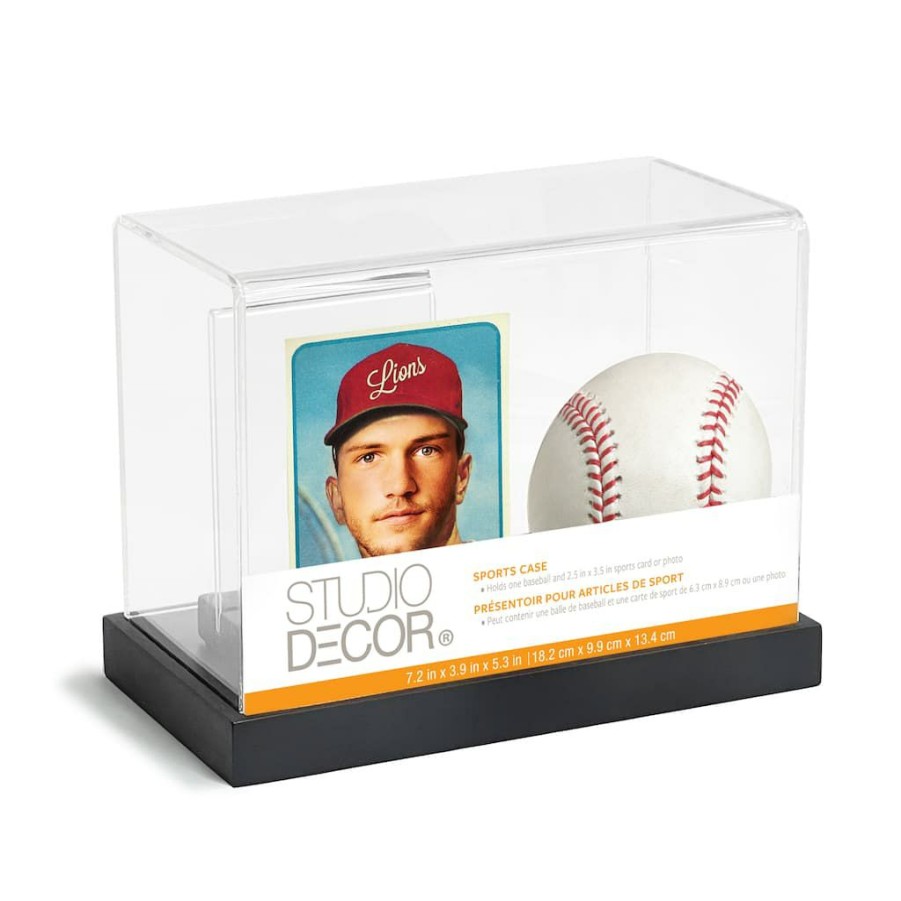 Frames * | Discount Baseball Photo Display Case By Studio Decor By Studio Decor