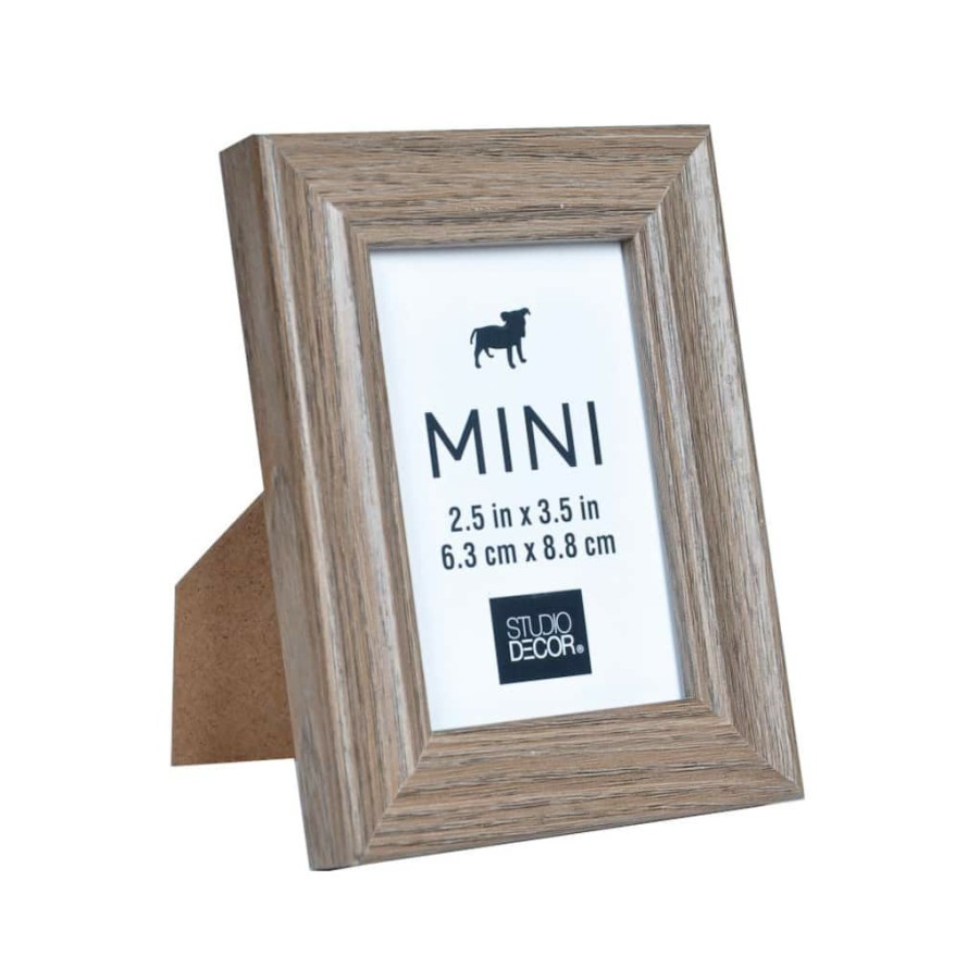 Frames * | Coupon Driftwood Mini Frame By Studio Decor , 2.5 X 3.5 By Studio Decor