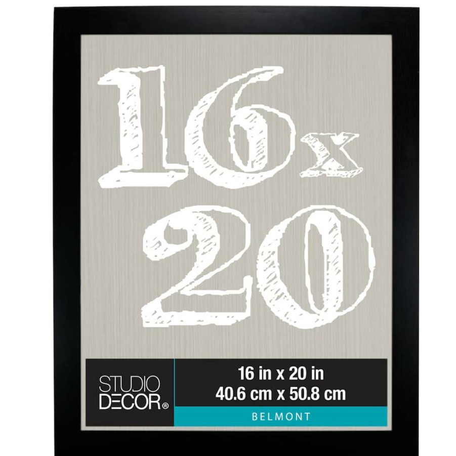 Frames * | Hot Sale Belmont Frame By Studio Decor By Studio Decor Black