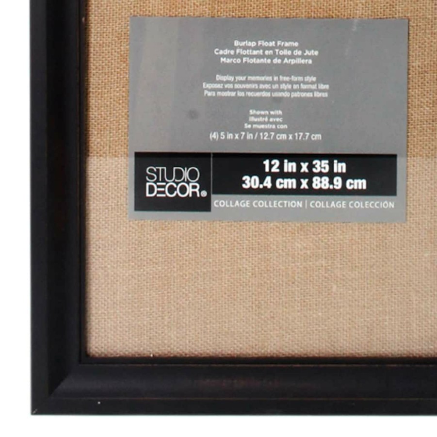 Frames * | Outlet Burlap Float Frame By Studio Decor By Studio Decor