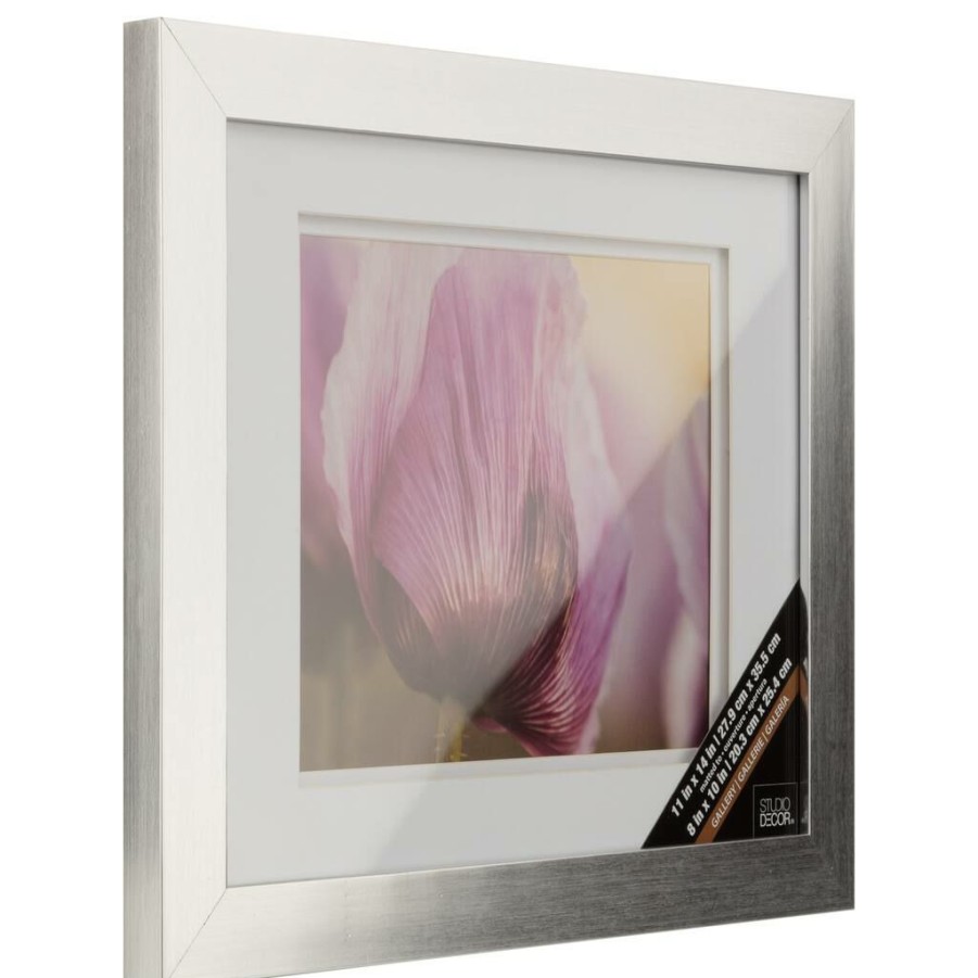 Frames * | Discount 8 Pack: Galvanized Frame With Double Mat, Gallery By Studio Decor By Studio Decor Silver