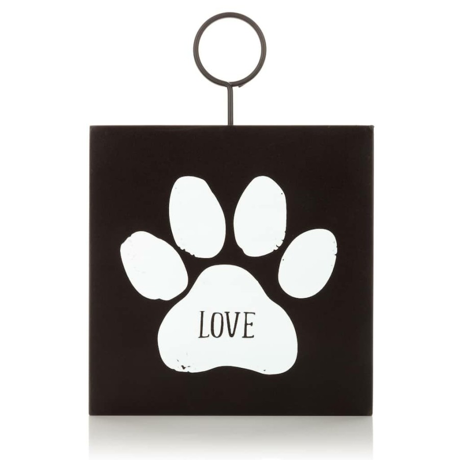 Frames * | Cheapest Black 5 X 5 Paw Print Tabletop Clip Frame By Studio Decor By Studio Decor