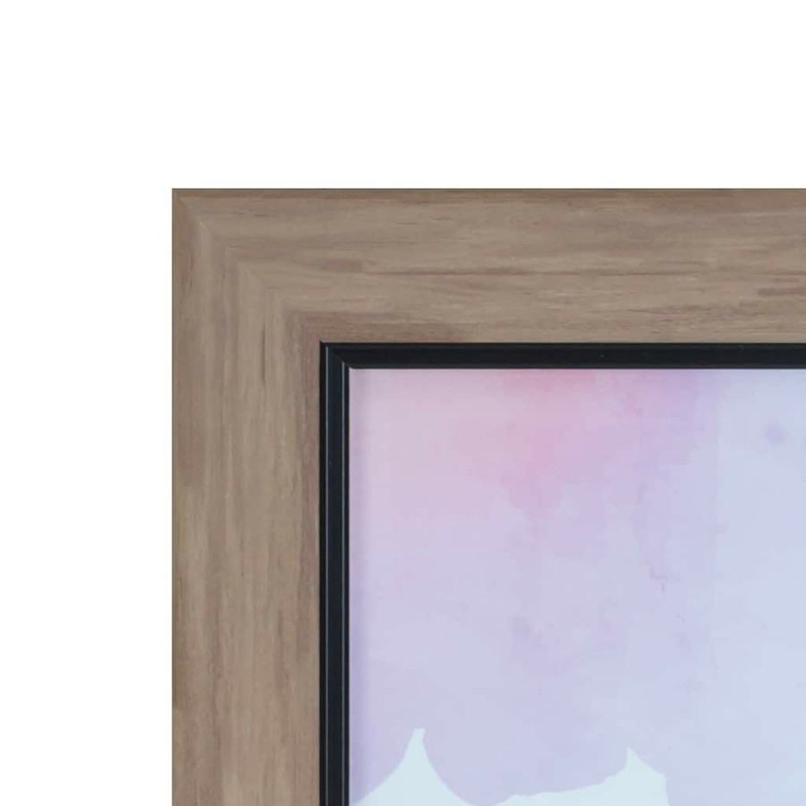 Frames * | Deals Brown With Black Edge 8 X 10 Frame, Simply Essentials By Studio Decor By Studio Decor