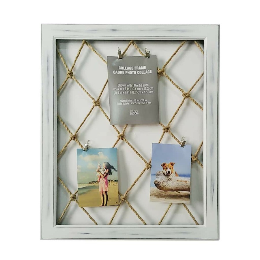 Frames * | Best Pirce White Display Board With Net, Collage By Studio Decor By Studio Decor