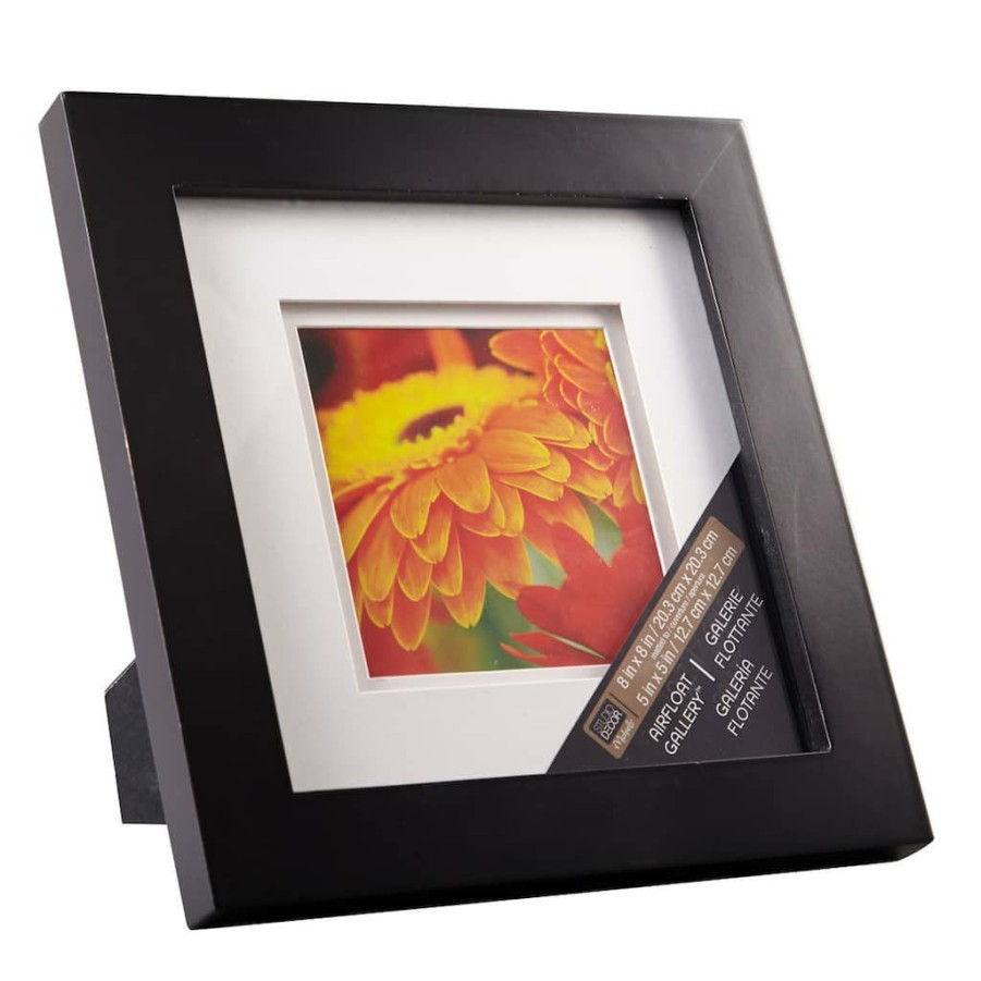 Frames * | Buy Gallery Frame With Double Mat By Studio Decor By Studio Decor Black