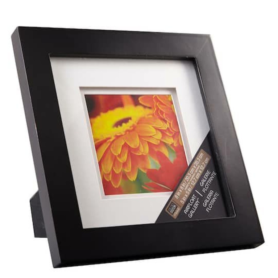 Frames * | Buy Gallery Frame With Double Mat By Studio Decor By Studio Decor Black