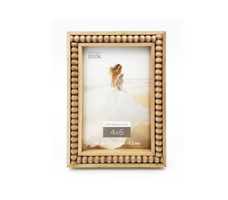 Frames * | Outlet 12 Pack: Natural Beaded 4 X 6 Frame, Expressions By Studio Decor By Studio Decor