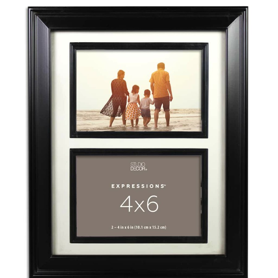 Frames * | Best Deal 12 Pack: 2 Opening Black Collage Frame, Expressions By Studio Decor By Studio Decor