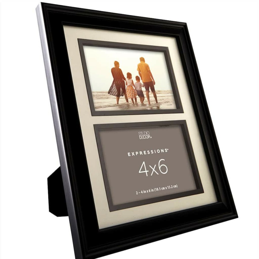 Frames * | Best Deal 12 Pack: 2 Opening Black Collage Frame, Expressions By Studio Decor By Studio Decor