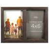 Frames * | Outlet 12 Pack: 2 Opening Walnut Angled 4 X 6 Collage Frame, Expressions By Studio Decor By Studio Decor