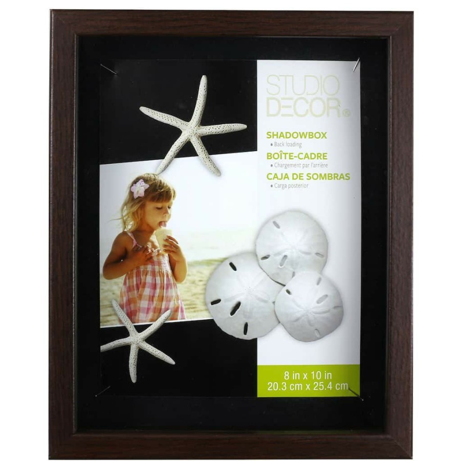 Frames * | Best Sale Espresso Shadow Box, 8 X 10 By Studio Decor By Studio Decor