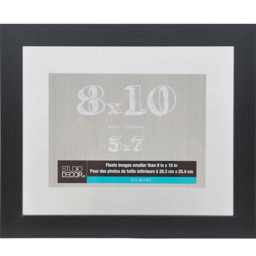 Frames * | Coupon Float Frame, Belmont By Studio Decor By Studio Decor Black