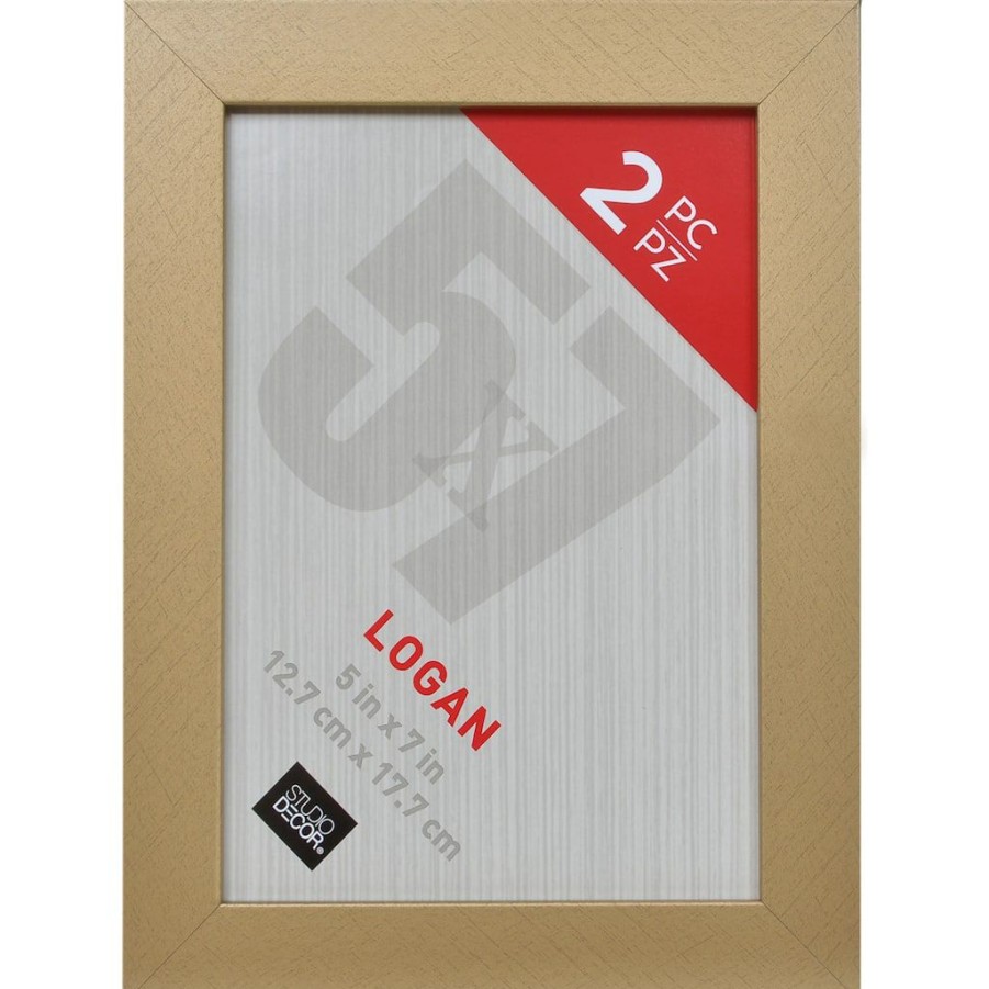 Frames * | Wholesale 12 Packs: 2 Ct. (24 Total) Tabletop Frames, Logan By Studio Decor By Studio Decor Gold