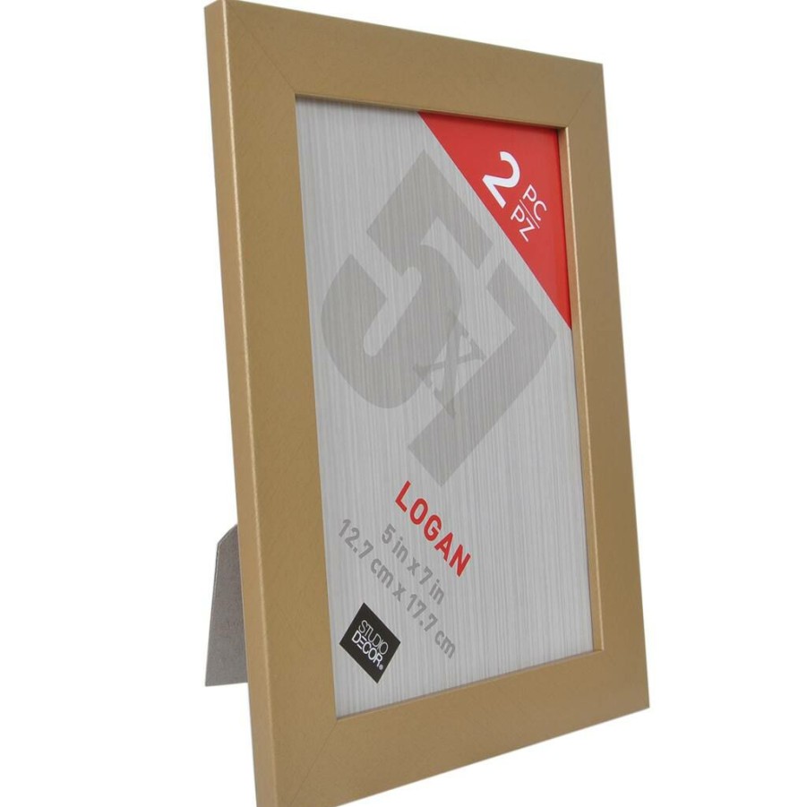 Frames * | Wholesale 12 Packs: 2 Ct. (24 Total) Tabletop Frames, Logan By Studio Decor By Studio Decor Gold