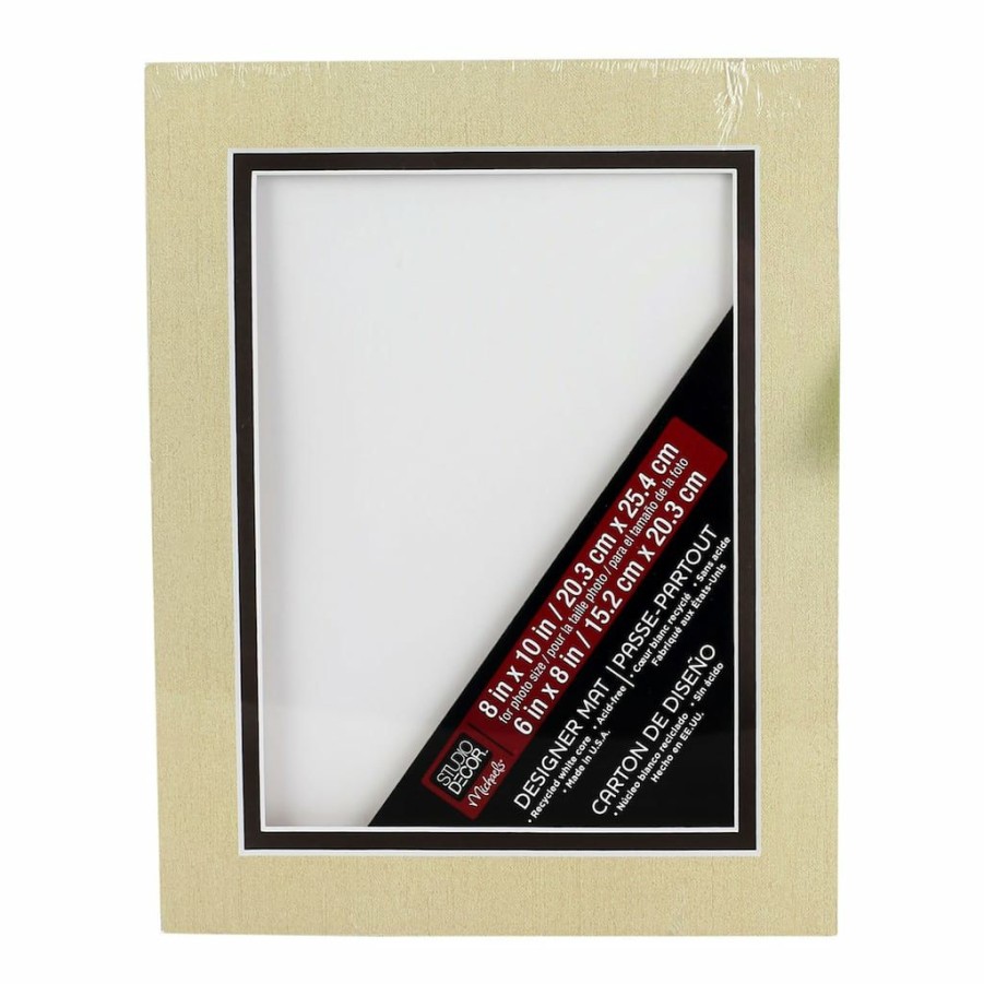 Frames * | Deals 8 X 10 Double Mat By Studio Decor , 6 X 8 Opening By Studio Decor