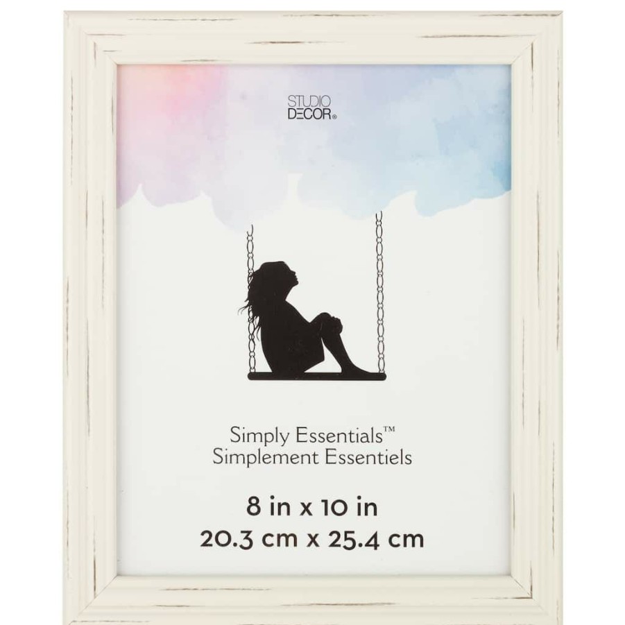 Frames * | Discount 12 Pack: Frame, Simply Essentials By Studio Decor By Studio Decor Distressed White