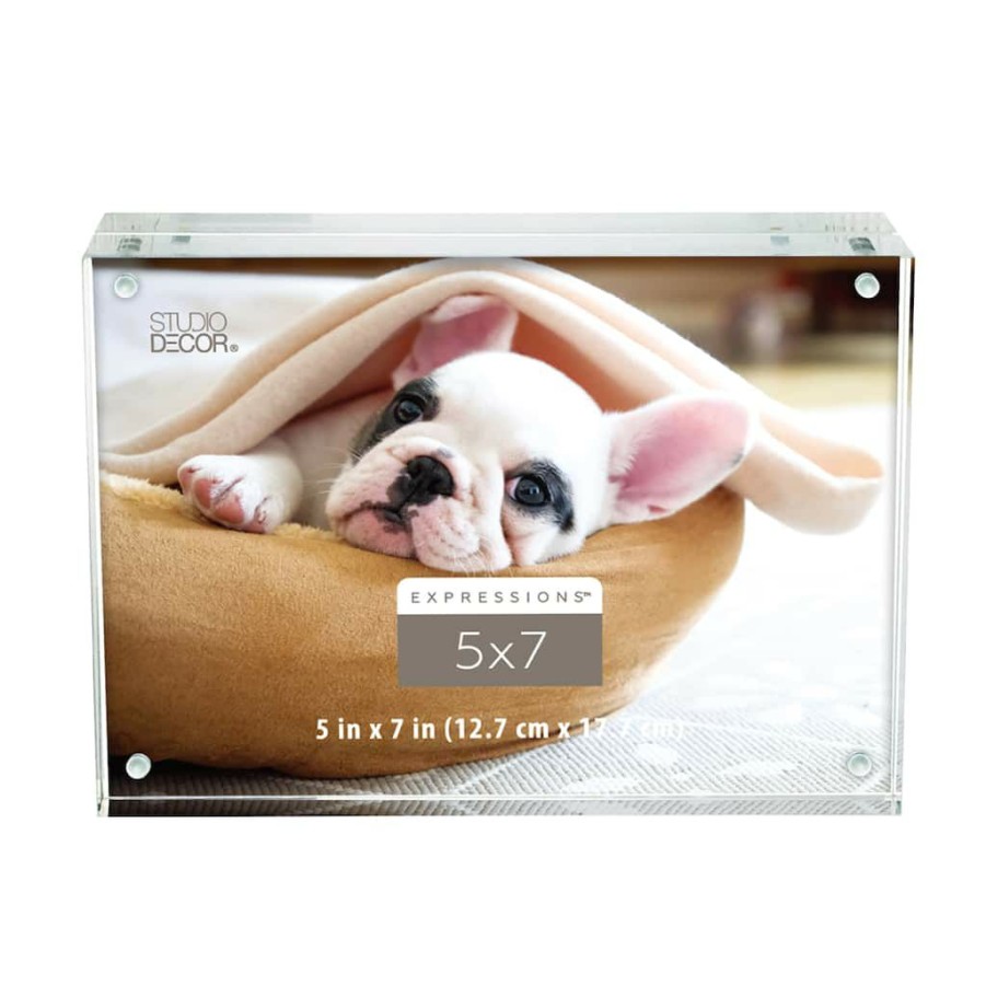 Frames * | Cheap 12 Pack: Clear Acrylic Block 5 X 7 Frame, Expressions By Studio Decor By Studio Decor