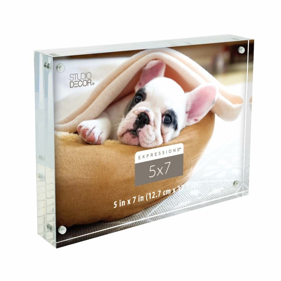 Frames * | Cheap 12 Pack: Clear Acrylic Block 5 X 7 Frame, Expressions By Studio Decor By Studio Decor