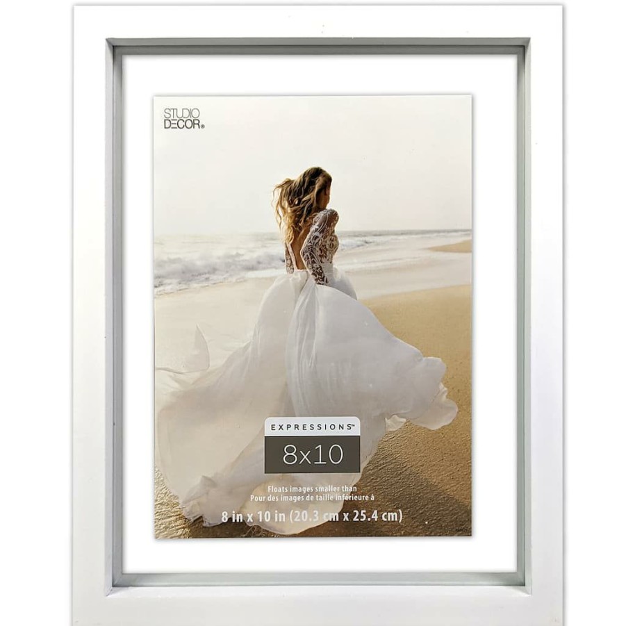 Frames * | Discount 12 Pack: White 8 X 10 Float Frame, Expressions By Studio Decor By Studio Decor