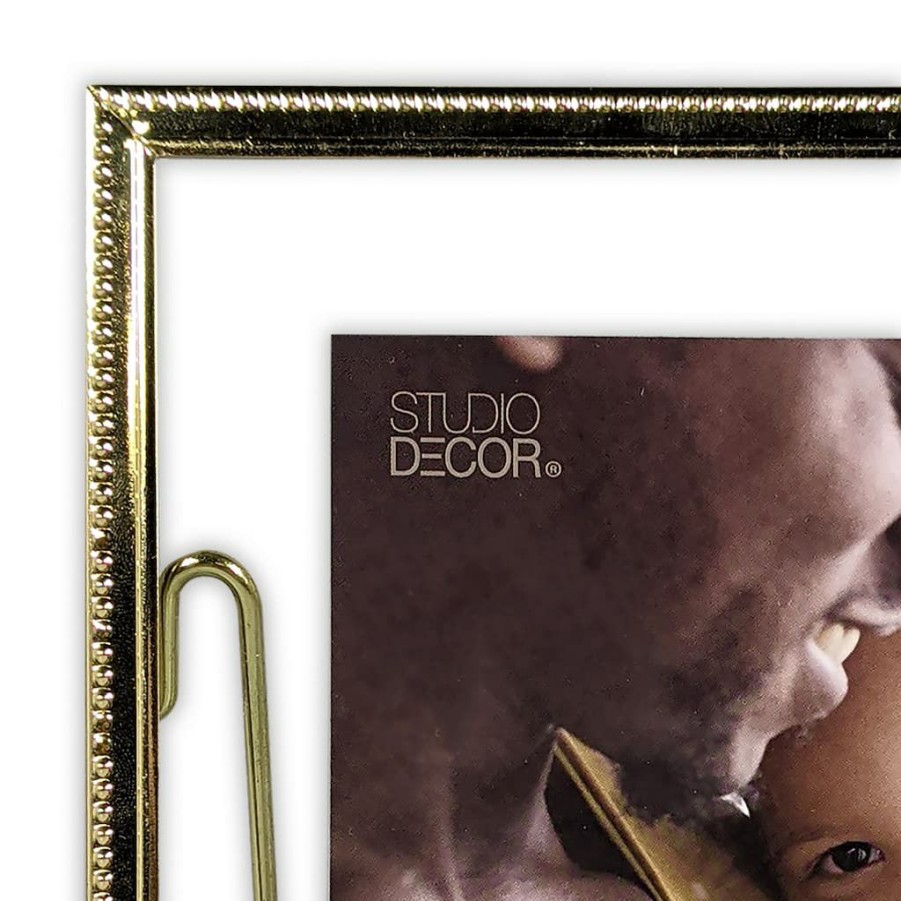 Frames * | Flash Sale Gold Beaded 6 X 8 Float Frame, Expressions By Studio Decor By Studio Decor