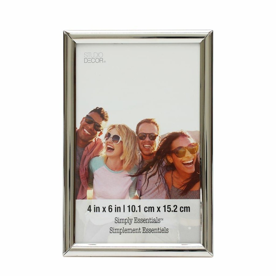 Frames * | Outlet 12 Pack: Silver Curved Profile 4 X 6 Frame, Simply Essentials By Studio Decor By Studio Decor