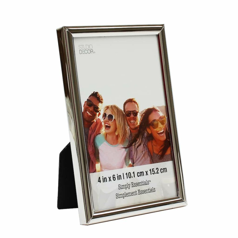 Frames * | Outlet 12 Pack: Silver Curved Profile 4 X 6 Frame, Simply Essentials By Studio Decor By Studio Decor