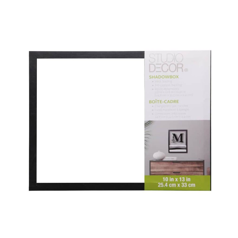 Frames * | Flash Sale Black 10 X 13 Float Shadowbox By Studio Decor By Studio Decor