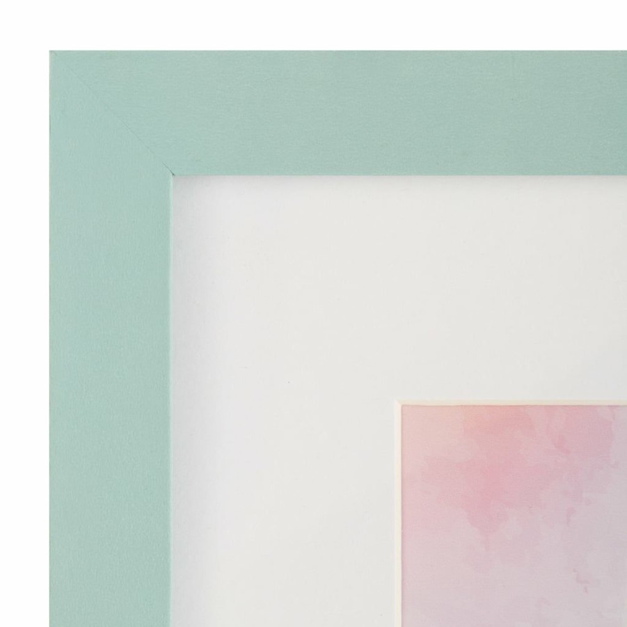 Frames * | Budget Teal Linear 8 X 10 Frame With Mat, Simply Essentials By Studio Decor By Studio Decor