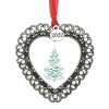 Frames * | Top 10 Silver 2022 Heart Ornament Frame By Studio Decor By Studio Decor