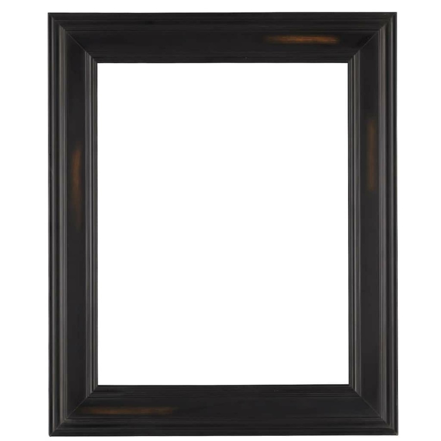 Frames * | Wholesale 6 Pack: Black With Brown Wash 16 X 20 Open Back Frame By Studio Decor By Studio Decor