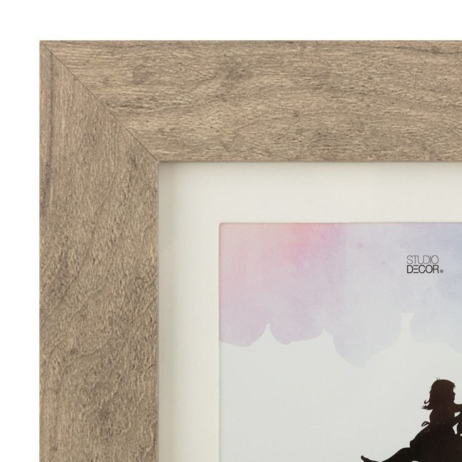 Frames * | Brand New Frame With Mat, Simply Essentials By Studio Decor By Studio Decor Griege