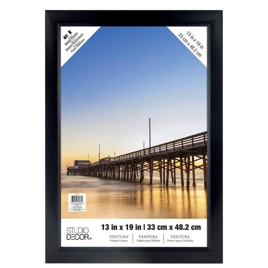 Frames * | Brand New Ventura Poster Frame By Studio Decor By Studio Decor Black