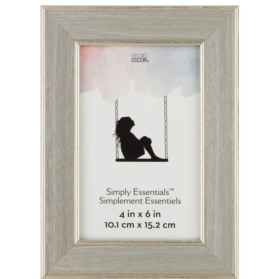 Frames * | Deals 12 Pack: Silver 4 X 6 Frame, Simply Essentials By Studio Decor By Studio Decor