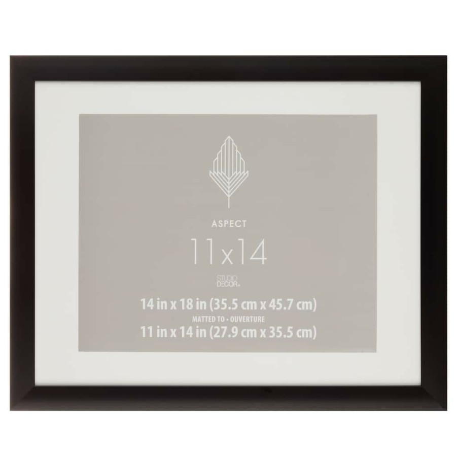 Frames * | Budget Frame With Mat, Aspect By Studio Decor By Studio Decor Black