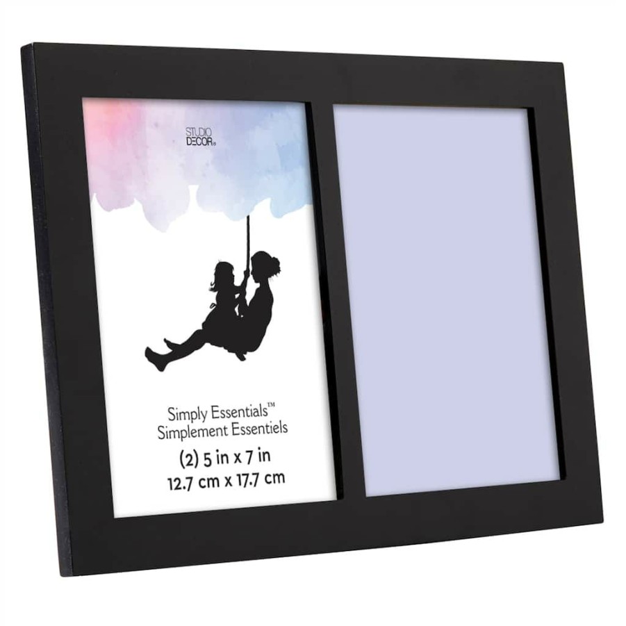 Frames * | Buy 2 Opening Black 5 X 7 Frame, Simply Essentials By Studio Decor By Studio Decor