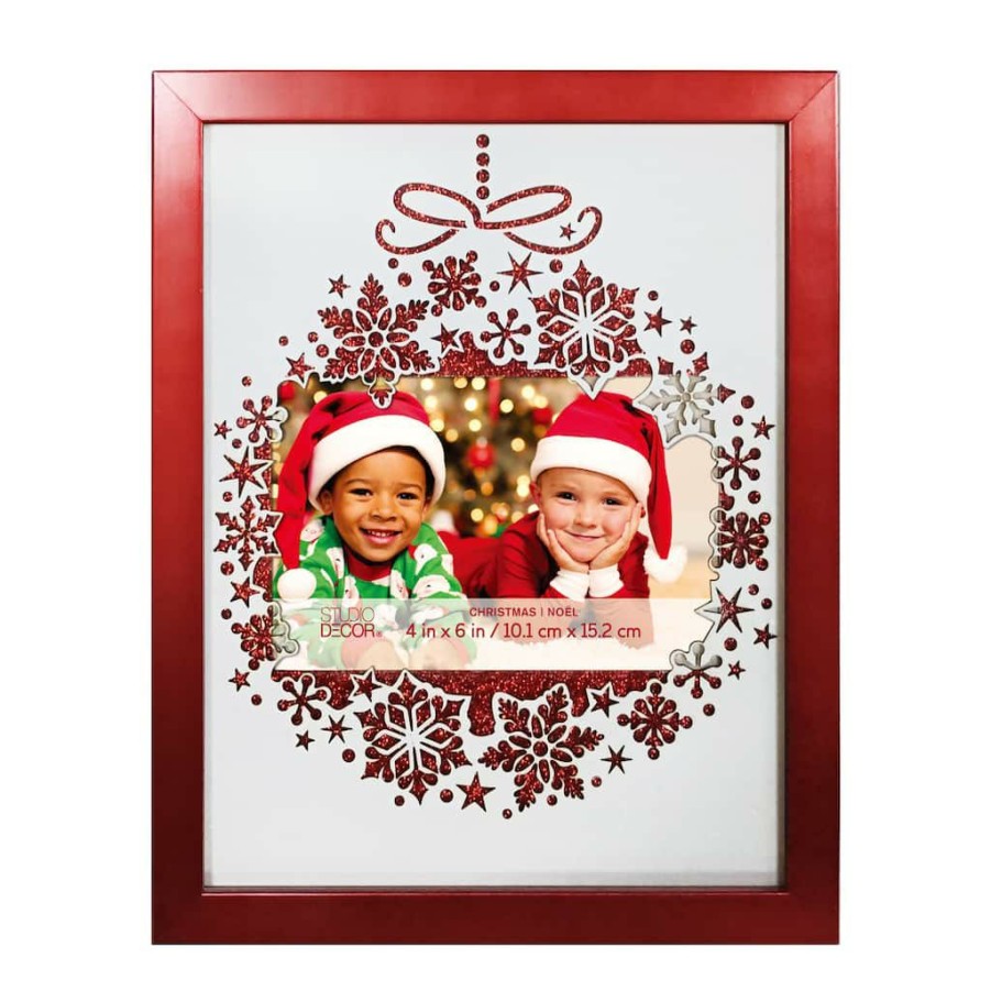 Holidays & Occasions * | Promo Christmas Ornament 4 X 6 Frame By Studio Decor By Studio Decor