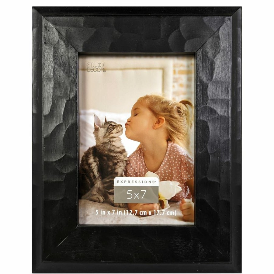 Frames * | Best Reviews Of 12 Pack: Hammered Frame, Expressions By Studio Decor By Studio Decor Black