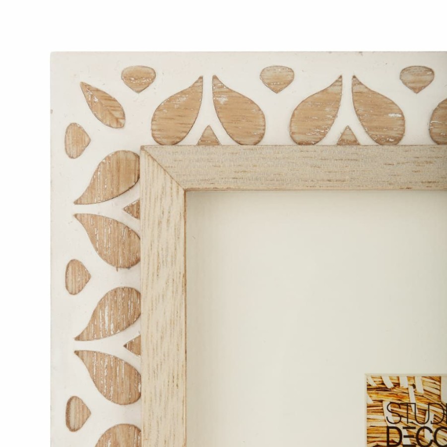 Frames * | Discount White Natural Picture Frame By Studio Decor By Studio Decor