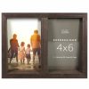 Frames * | Promo 2 Opening Walnut Angled 4 X 6 Collage Frame, Expressions By Studio Decor By Studio Decor