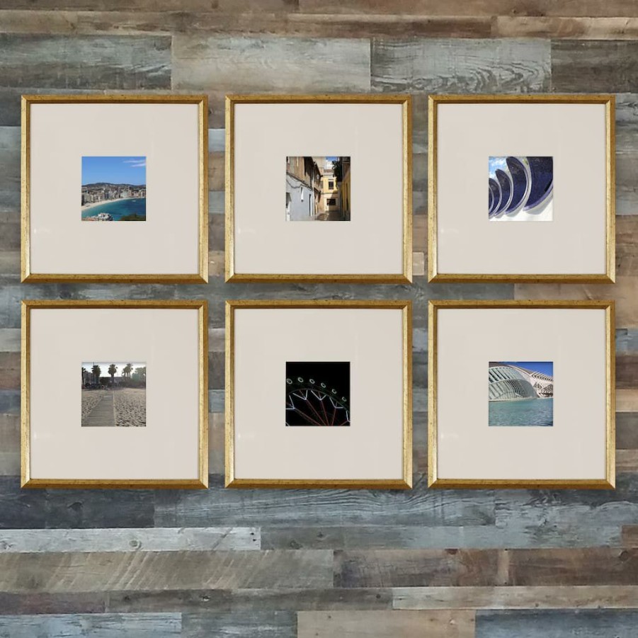 Frames * | Deals Gold 6-Piece Frame Set By Studio Decor By Studio Decor