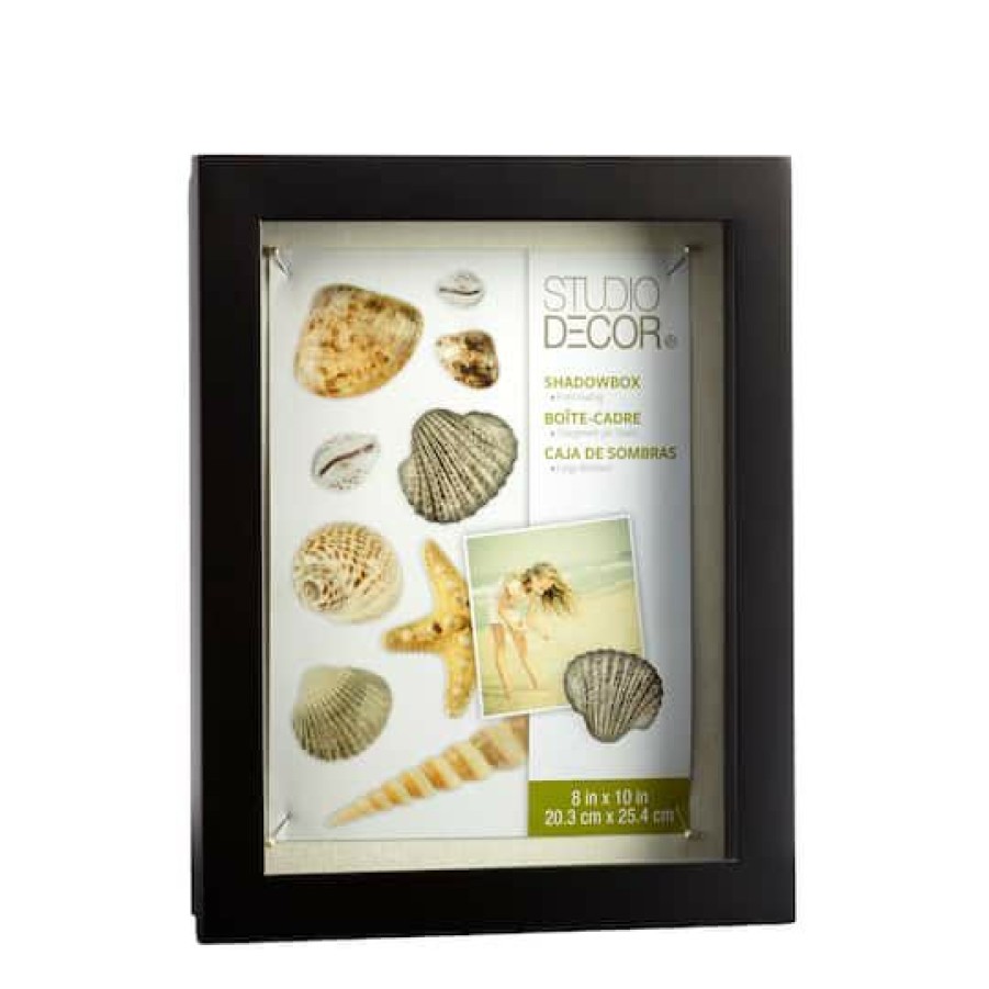 Frames * | Coupon Front Opening Shadow Box By Studio Decor By Studio Decor Black